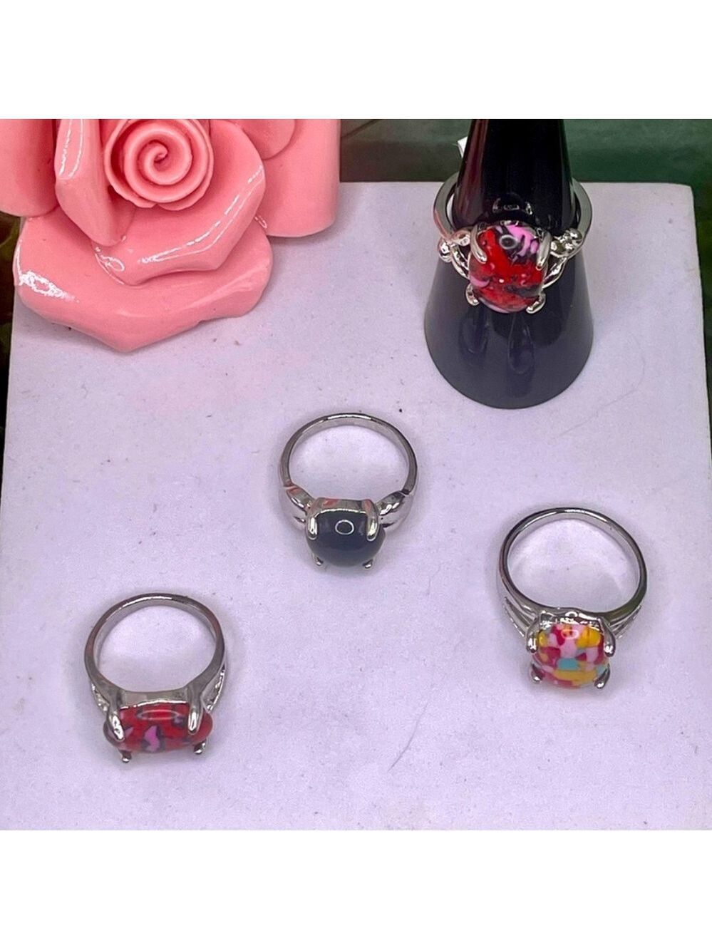 Colorful Bohemian Rings - Picture 3 of 4